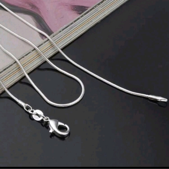 Jewelry - 925 STERLING LONG SKINNY SILVER ROUND SNAKE CHAIN NECKLACE FOR LAYERING 26"